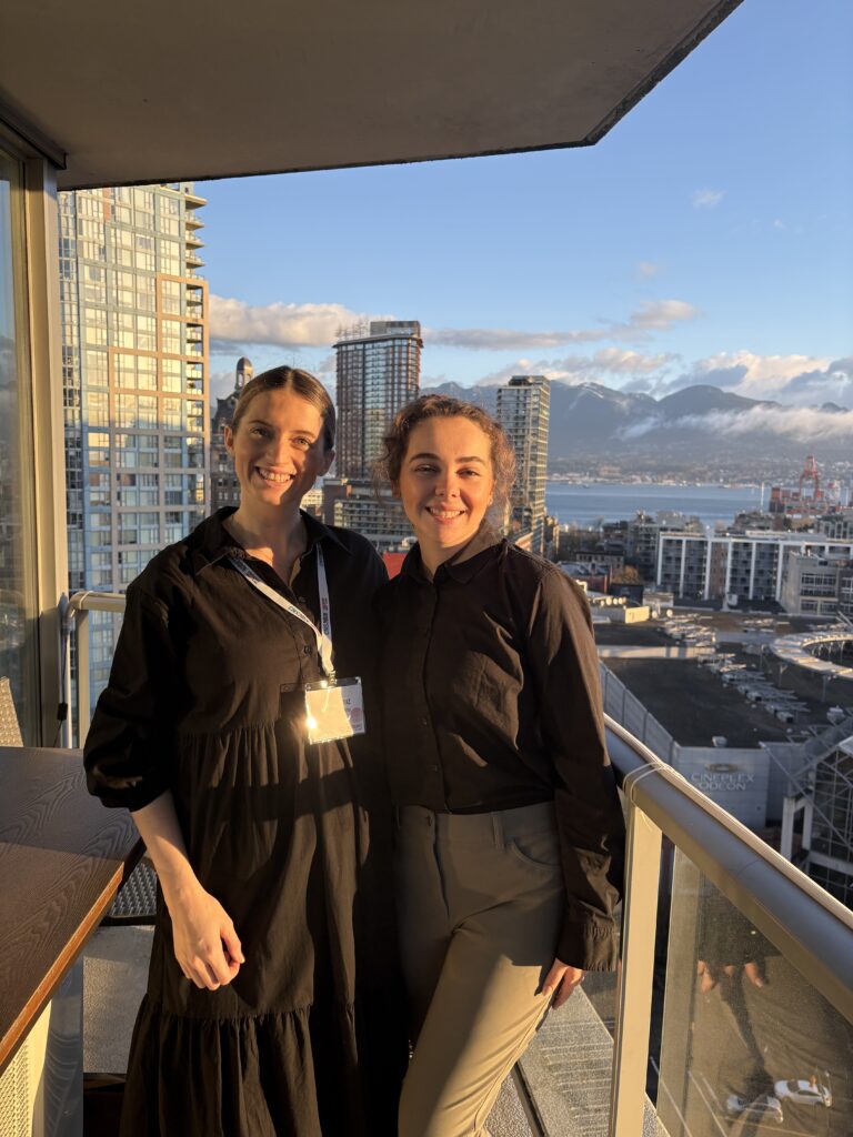 PhD students, Emily & Addison presented at the Cognitive Neuroscience Society annual meeting in Vancouver, BC