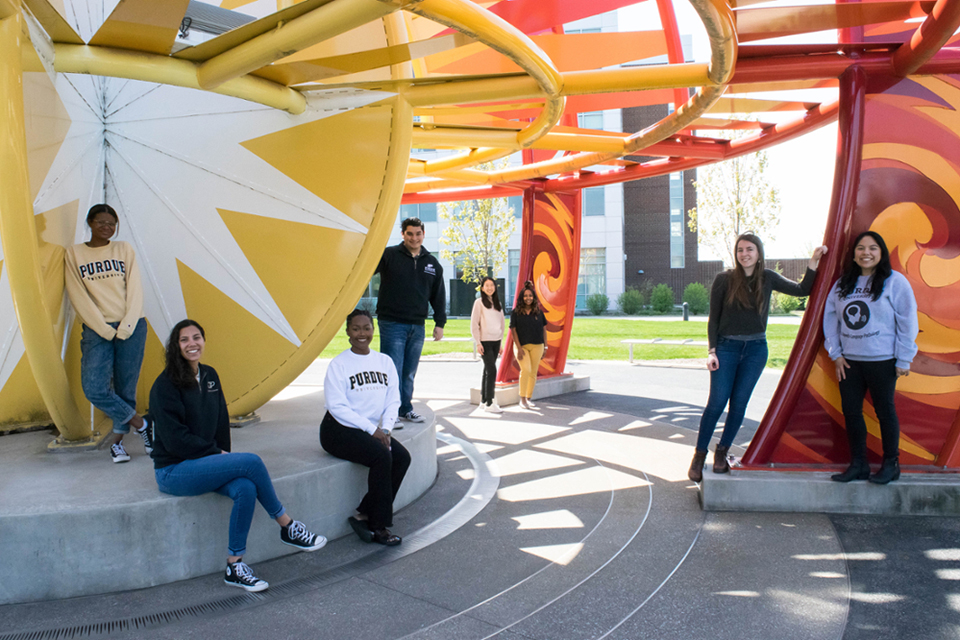 SLHS students outside