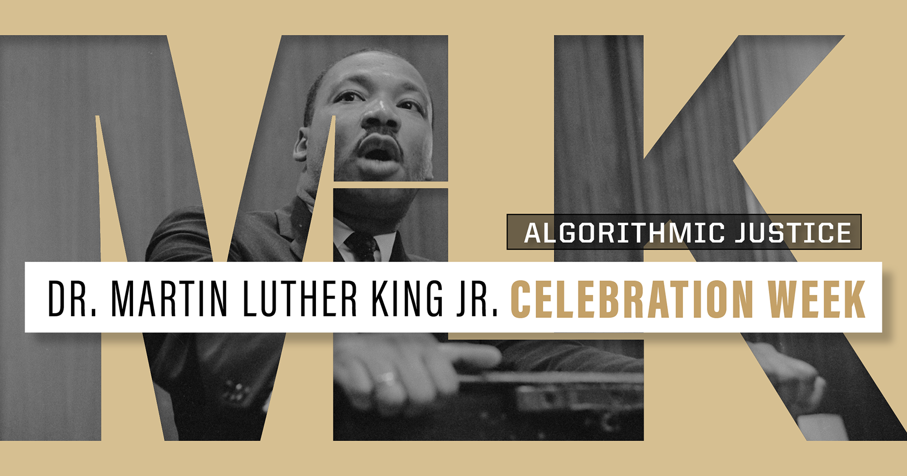 Celebration banner of Martin Luther King Jr.