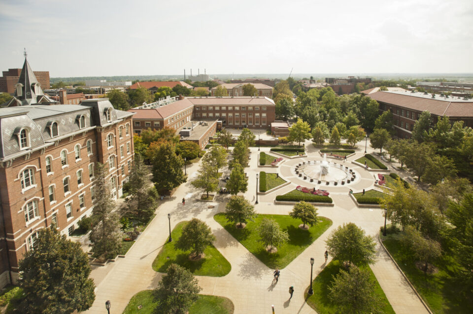 students studying