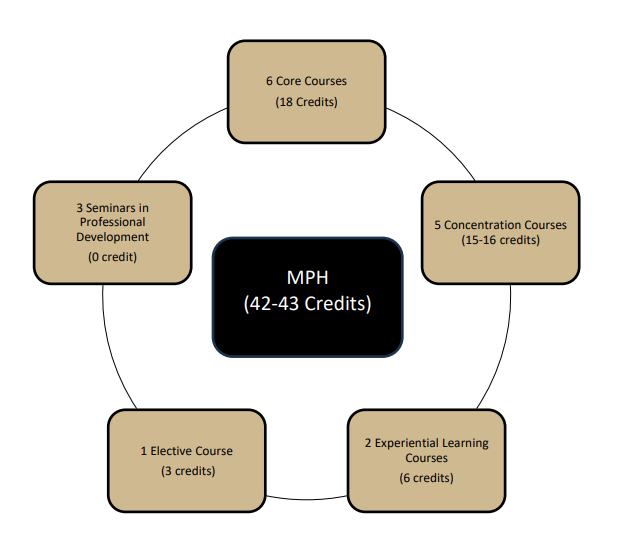 Curriculum overview map of credits