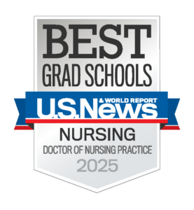U.S. News Best Grad Schools 2025 badge for Nursing Doctor of Nursing Practice (DNP).
