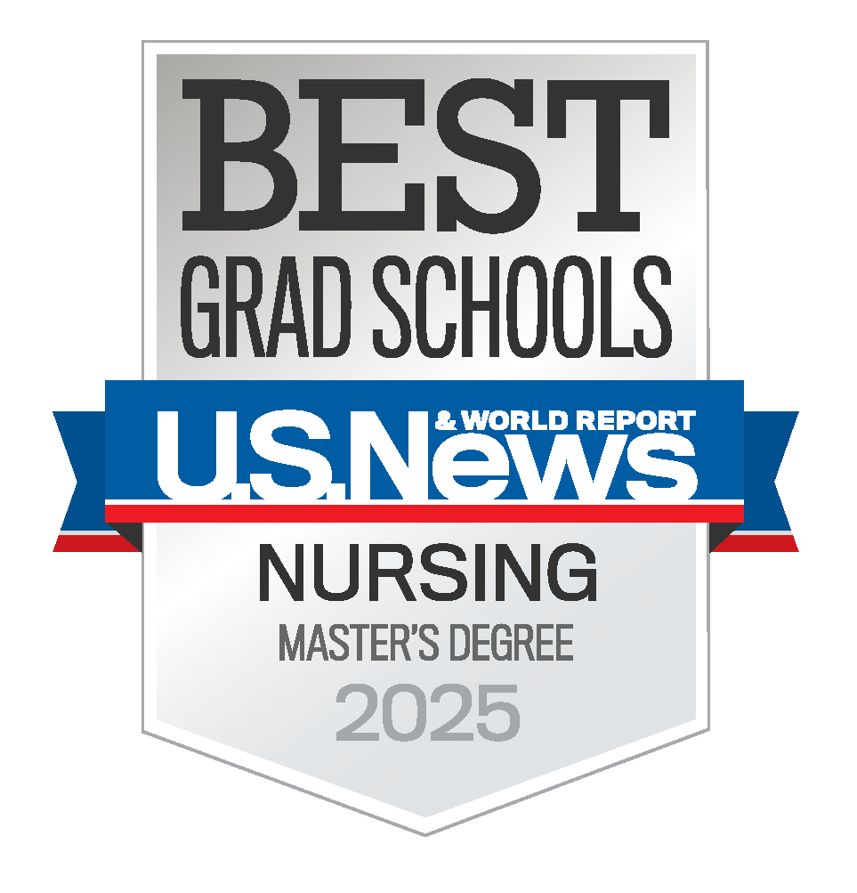U.S. News Best Grad Schools 2025 badge for Nursing Master’s Degree program.