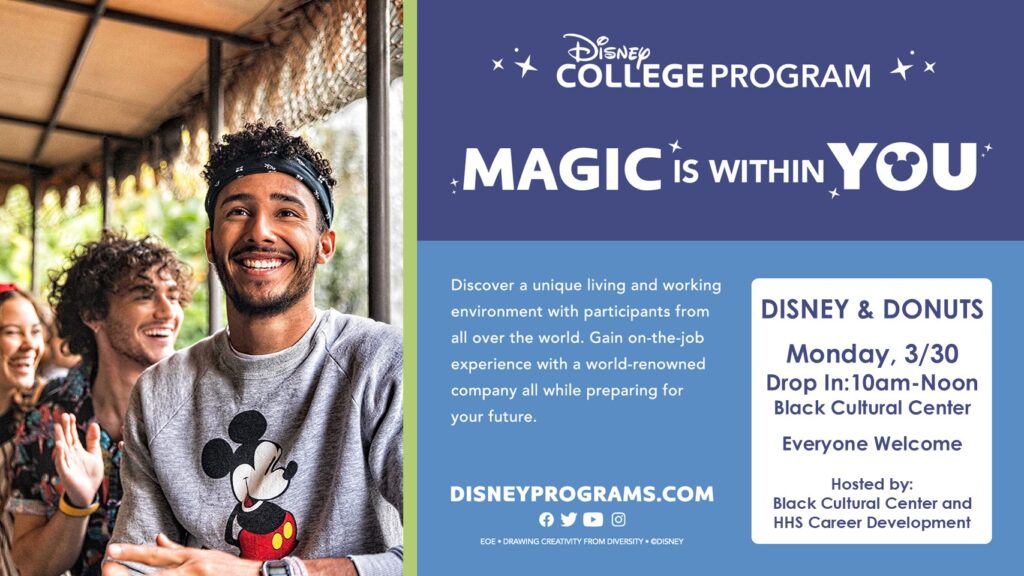 Disney and Donuts event flyer March 30,2026
